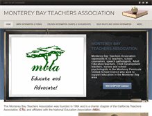 Tablet Screenshot of montereybayteachersassociation.org